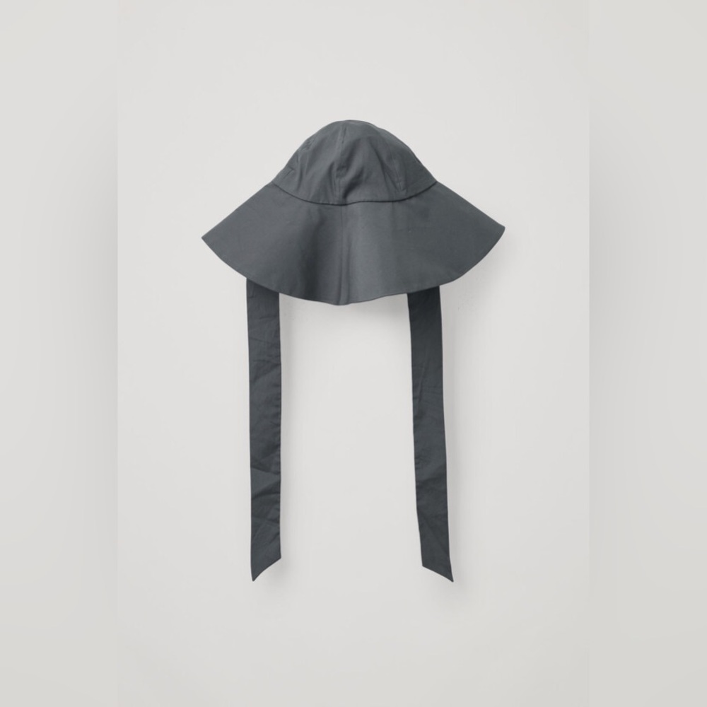COS Large Brim Hat with Ties
